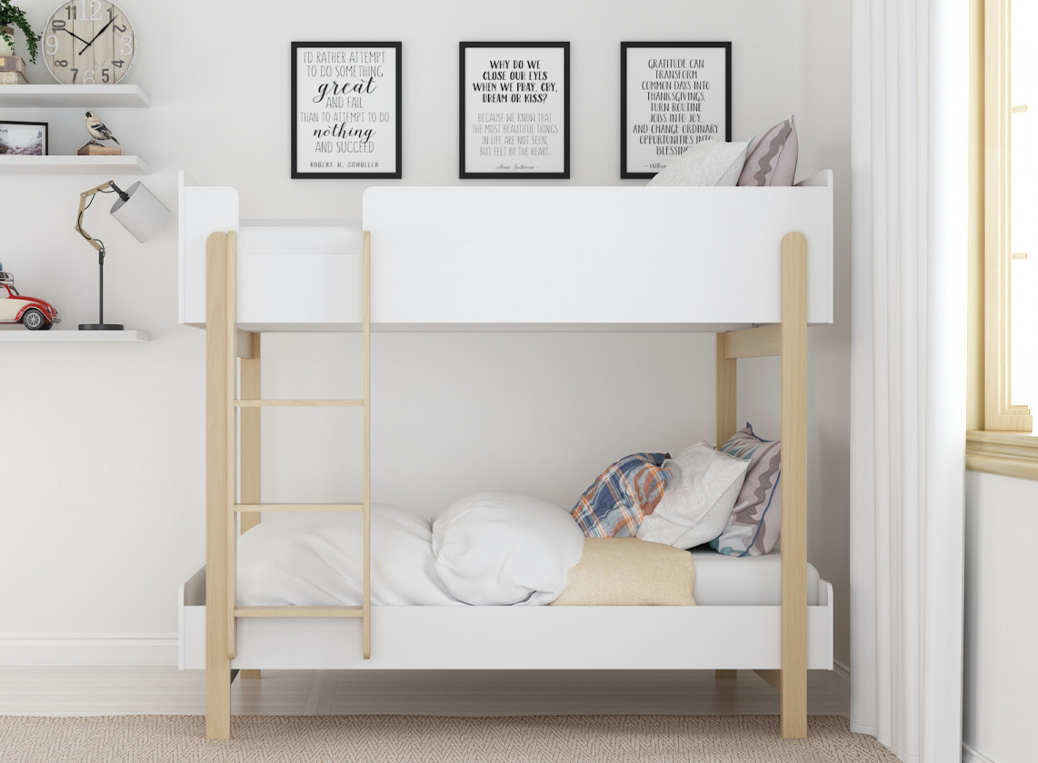 Hero White Bunk Bed