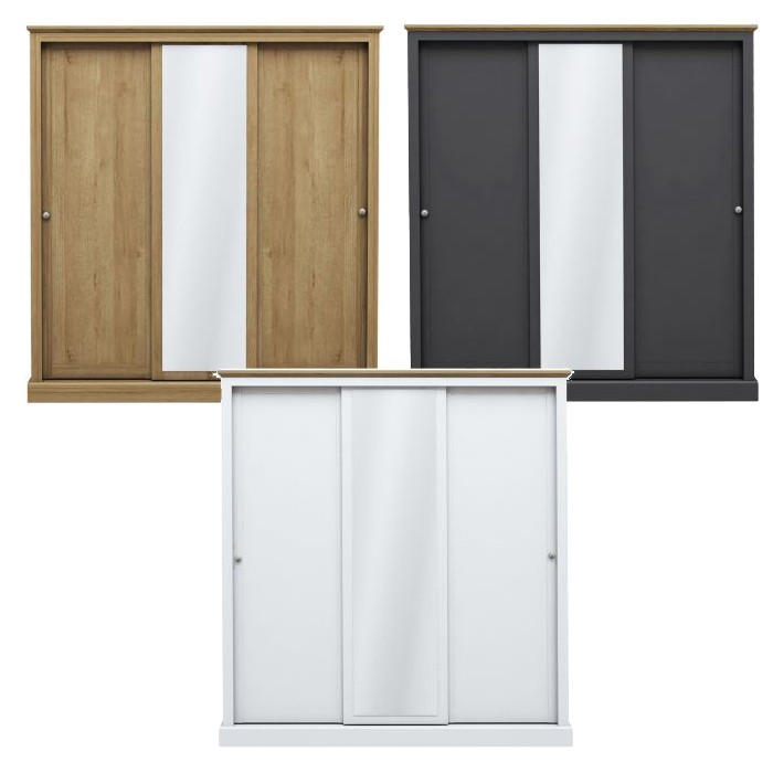 Devon Bedroom 3 Door Sliding Wardrobe