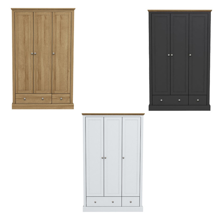 Devon Bedroom 3 Door Wardrobe