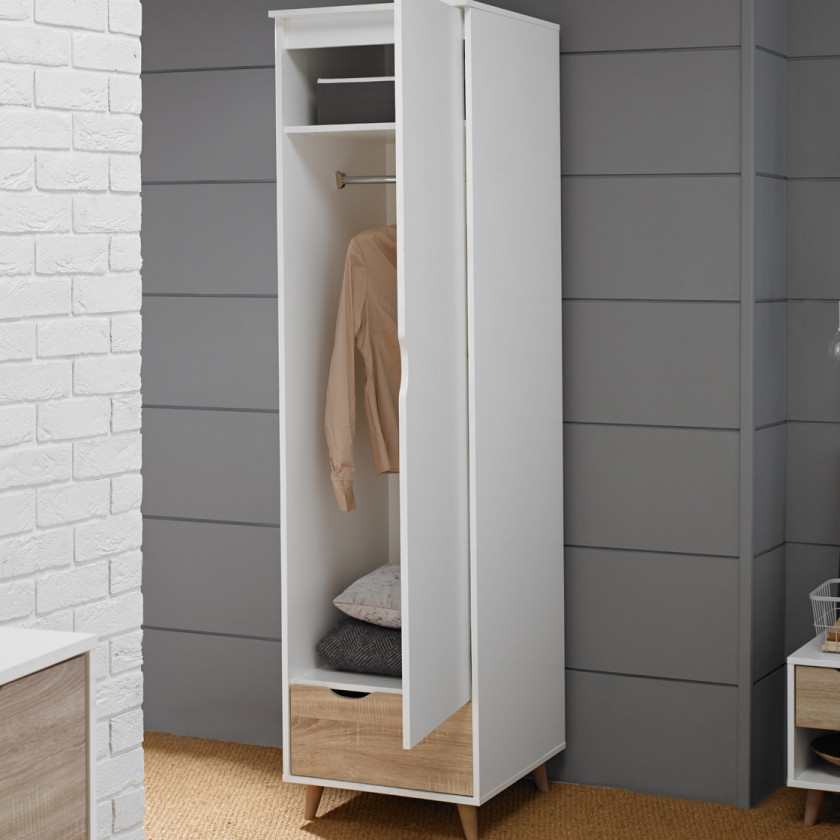 Stockholm Bedroom Wardrobe Single