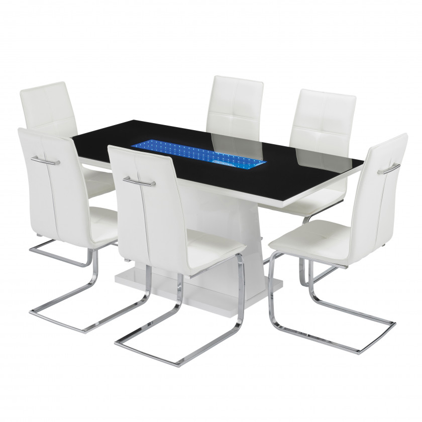 Matrix Dining Set White